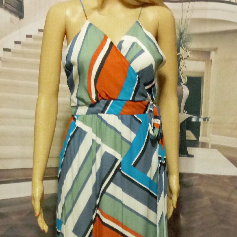 Gianni Bini wrap striped summer dress